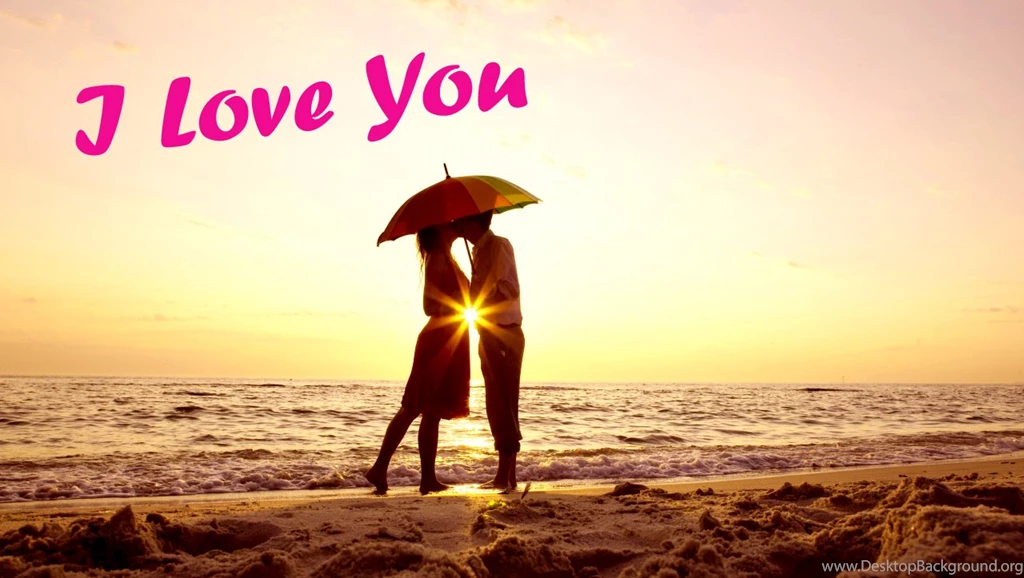 I Love You Girl And Boy Kissing In Evening Cute I Love U ...