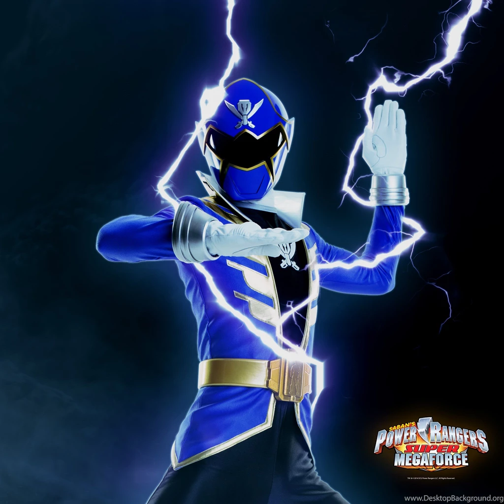 Power Rangers Wallpaper: Super Megaforce Blue