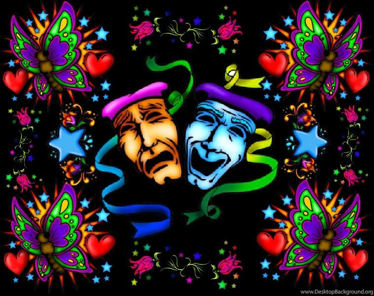 Comedy Tragedy Mask Graphics