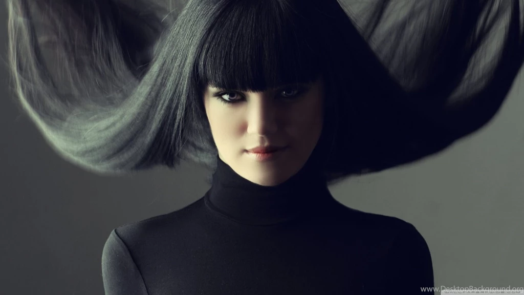 Brunette With Fringe Hairstyle HD Desktop Wallpapers : Widescreen ...