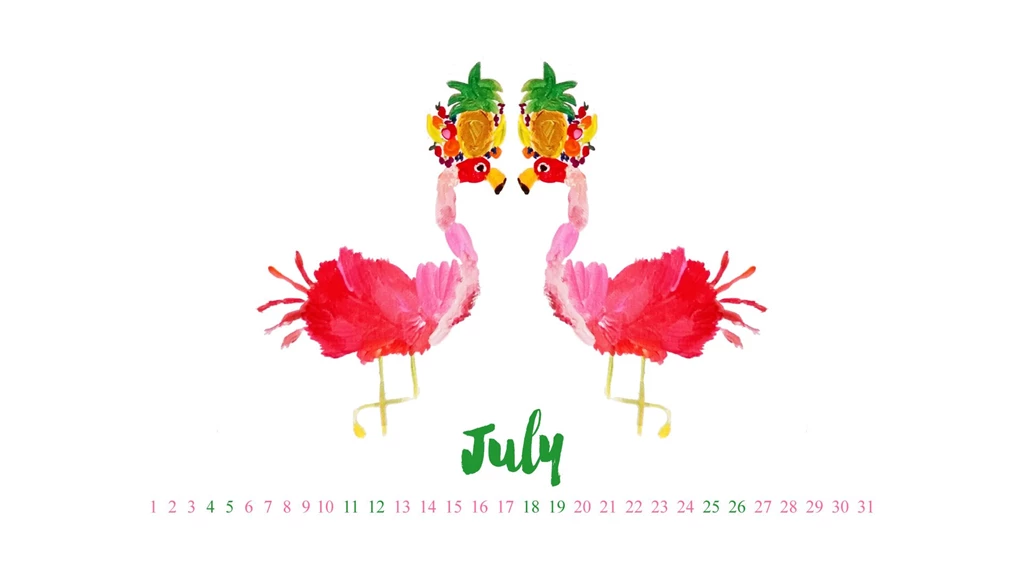 Free July 2015 Desktop Calendar   All Things Pretty