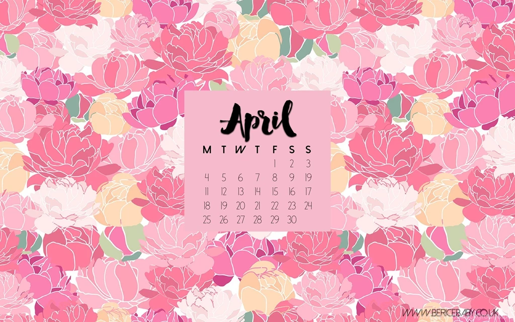 Free Desktop Calendar April 2016 Berice Baby