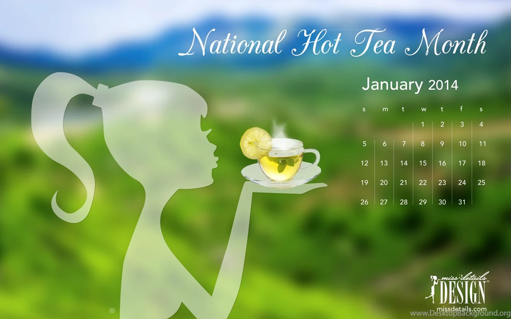 January Desktop Calendar 2014
