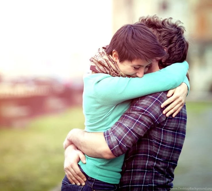 Couple Happiness Hug Smile HD Wallpapers