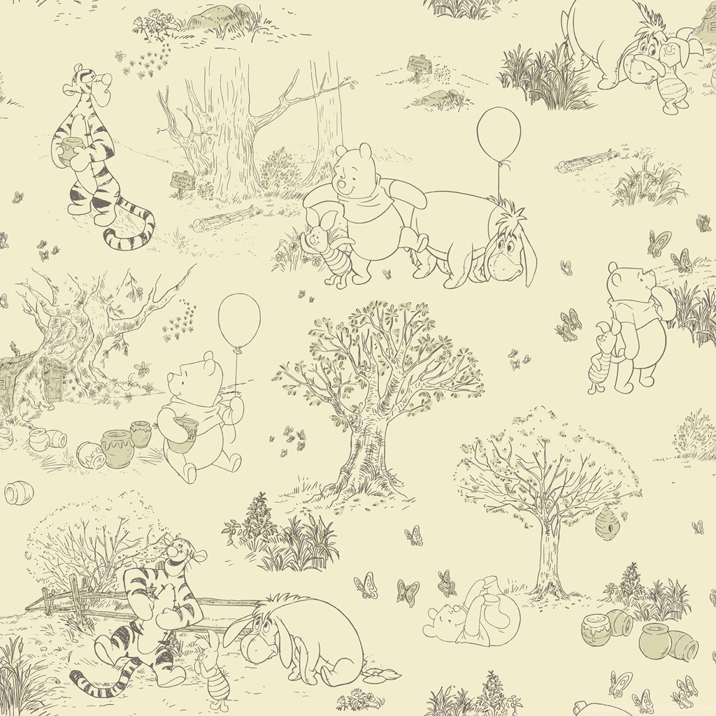 Winnie The Pooh Pooh And Friends Toile Wallpapers ...