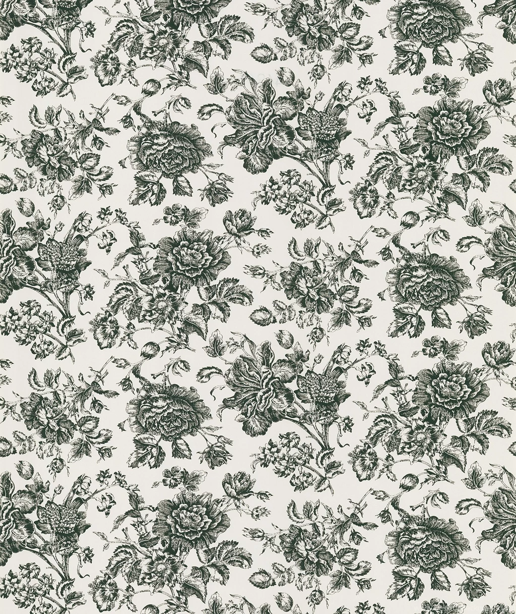 Pavot Floral Toile Wallpapers In Cream By Brewster Home Fashions ...