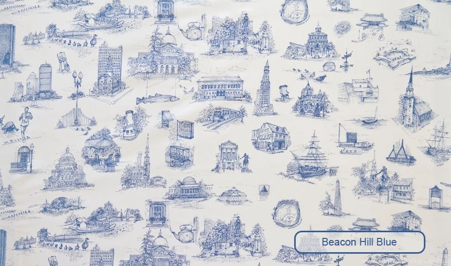 Boston Toile Fabrics, Wallpaper, Custom Carpets, Plllows