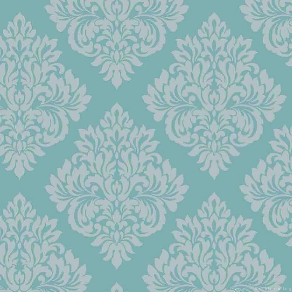 Teal Damask Backgrounds