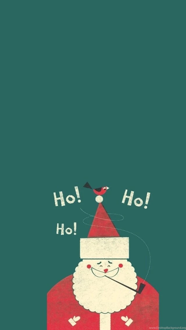 Santa Claus Merry Christmas 2013 Flat iPhone 5 Wallpapers / IPod ...