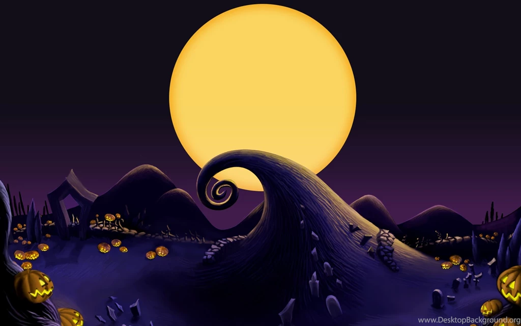 The Nightmare Before Christmas Landscape Desktop PC And Mac ...