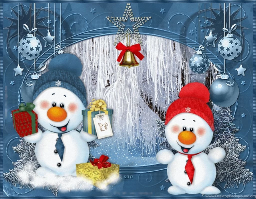 Happy Christmas Snowmen Wallpapers DreamLoveWallpapers