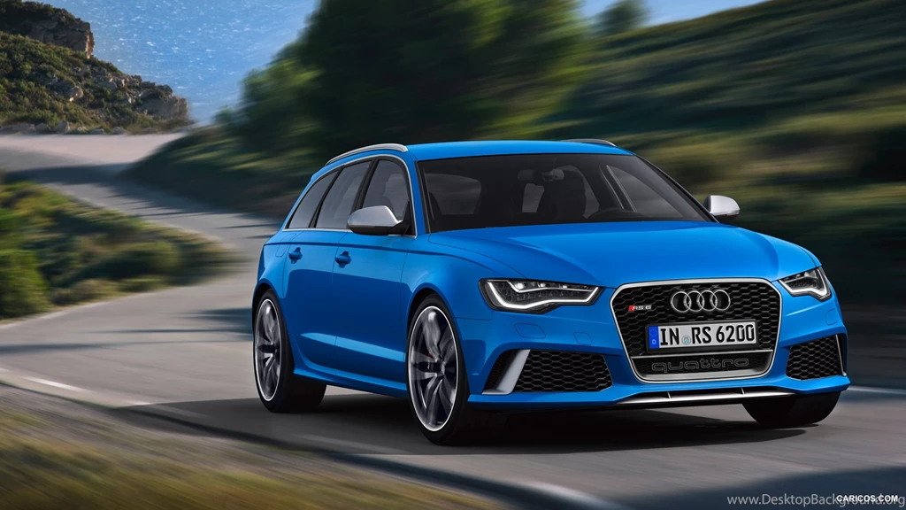 Audi RS6 Blue Wallpaper.