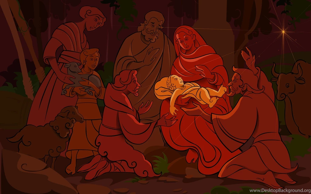 24 19 *1 0 Illustration   Nativity Scene   The Birth Of Jesus ...