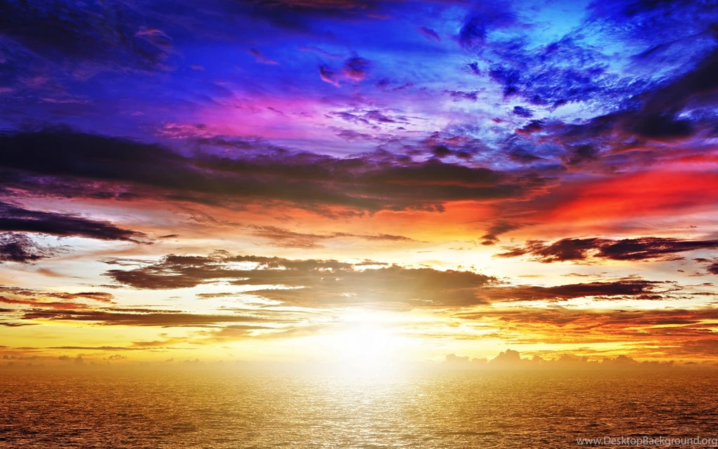 Sunsets: Lovely Sunset Colorful Sunlight Ocean Peaceful Sun ...