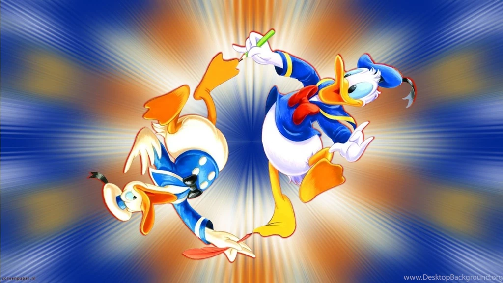 Wallpapers Winnie Pooh Baby Donald Duck 1366x768