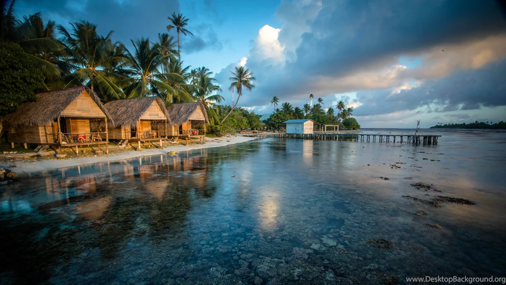 Tetamanu Village, French Polynesia 3840x2160 4K 16/9 (Ultra HD ...