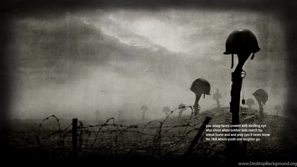 War Guns Quotes Helmets Poetry Siegfried Sassoon Wallpapers ...