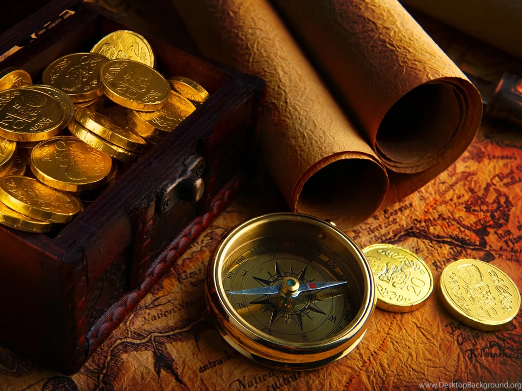 Gold Doubloons And Pirate Map Wallpaper, Say It Isn't So – Wall St ...