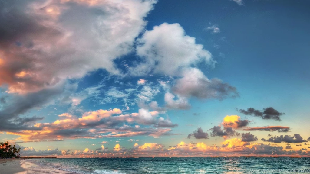 Wallpapers The Wondrous Sky Over Azure Sea Hd 1920x1080