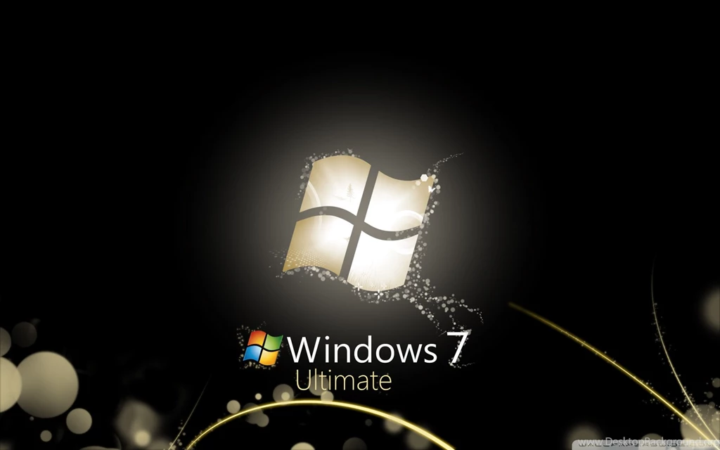Windows 7 Ultimate Bright Black HD Desktop Wallpapers : Widescreen ...