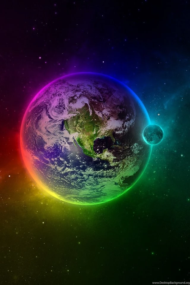 Colorful Earth iPhone 4s Wallpapers Download