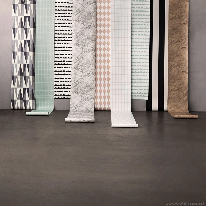 Ferm Living   Harlequin Grey Wallpapers Surface Print