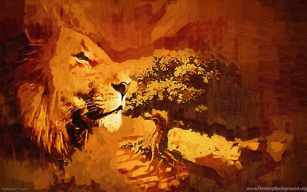 Paint Lion, 1280x800 Pixels : Wallpapers Tagged Art Wallpapers ...