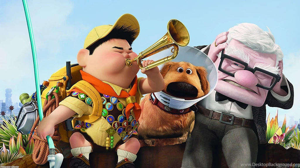 Carl Russell And Dug Looking For Paradise Falls Wallpapers