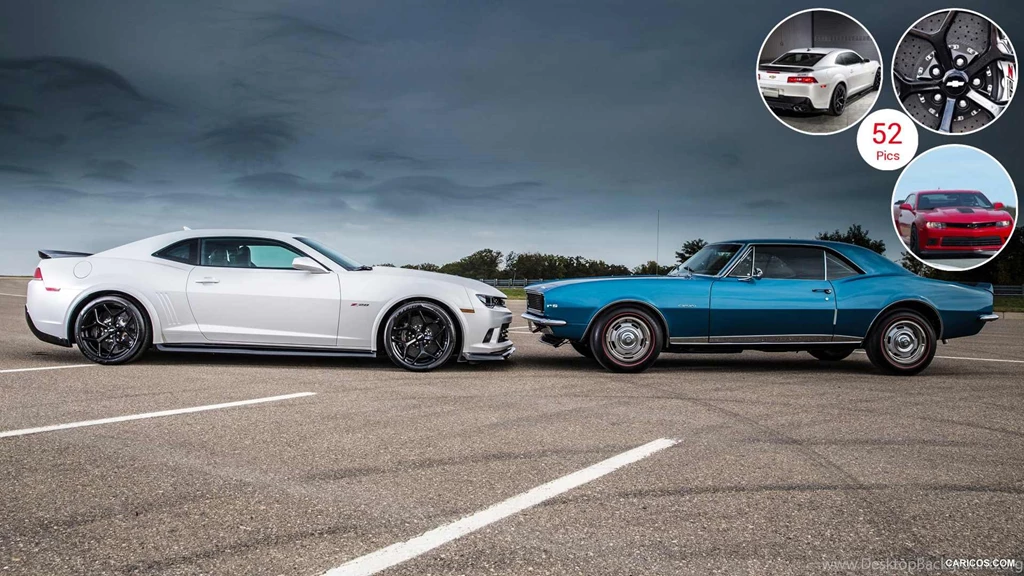 2014 Chevrolet Camaro Z/28 And 1969 Chevy Camaro Z28 Side