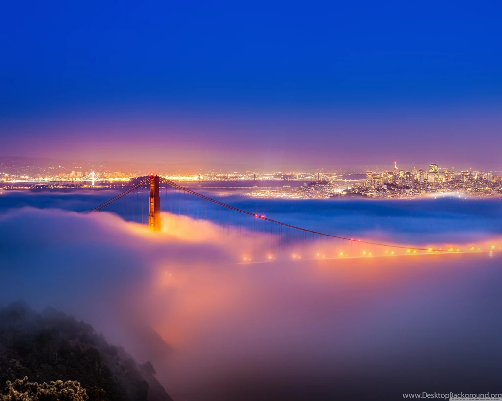 Golden Gate Bridge Fog HD Desktop Wallpapers : Widescreen : High ...