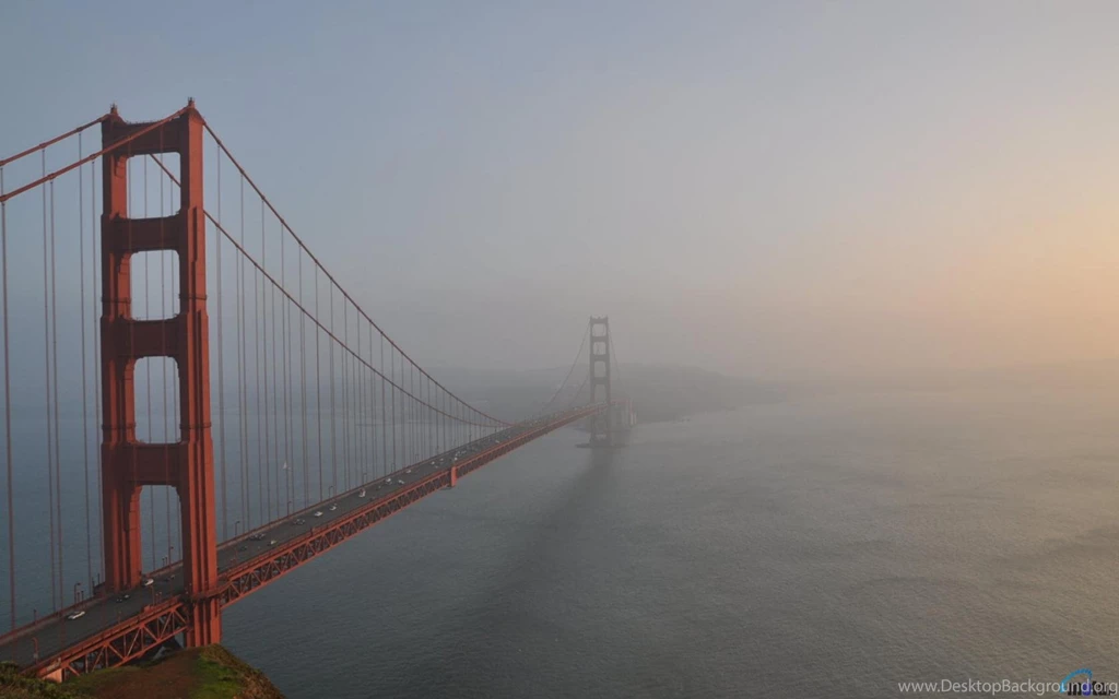 Download Wallpapers Golden Gate Bridge In The Fog (1680 X 1050 ...