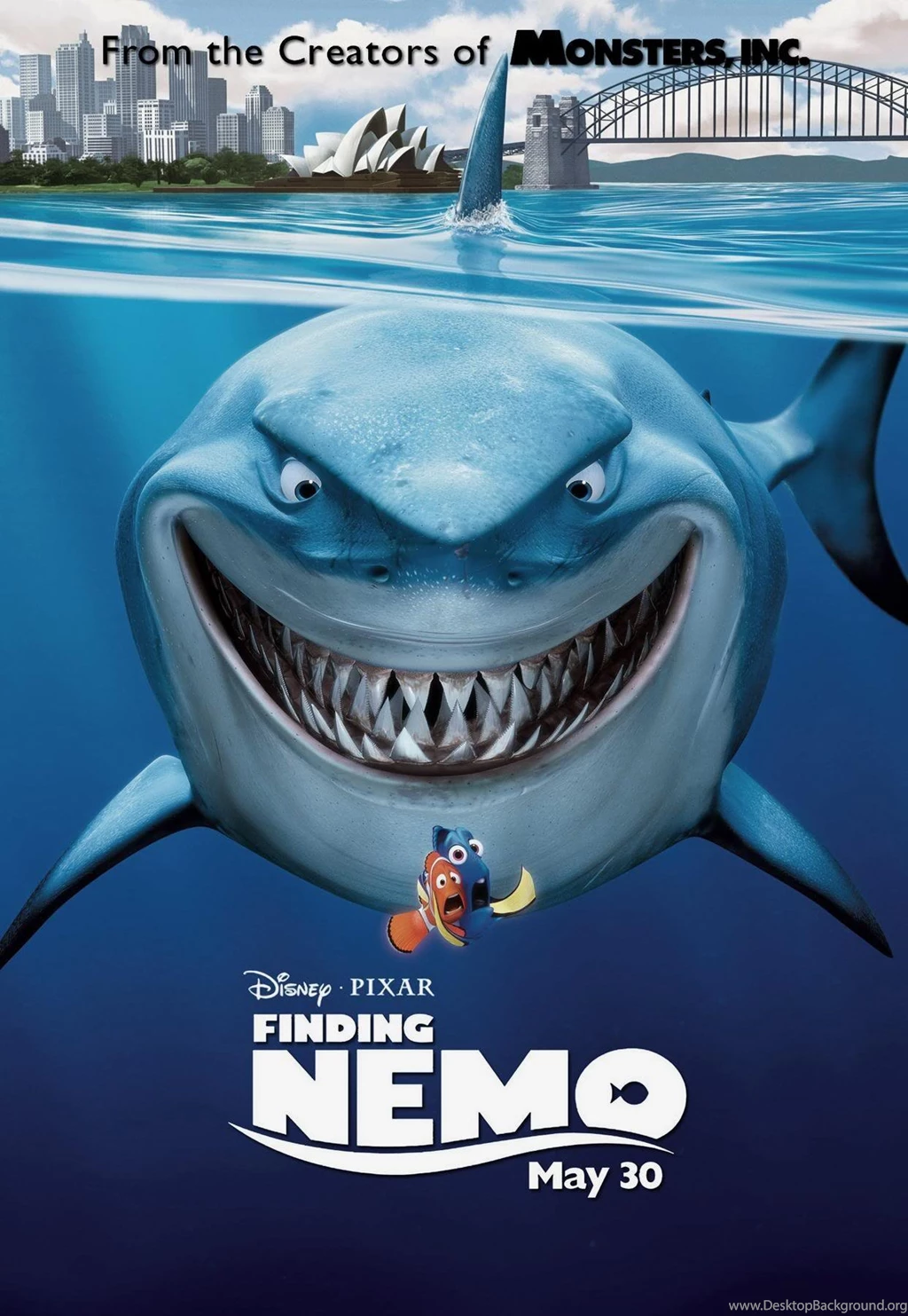 Finding Nemo Poster Wallpaper.