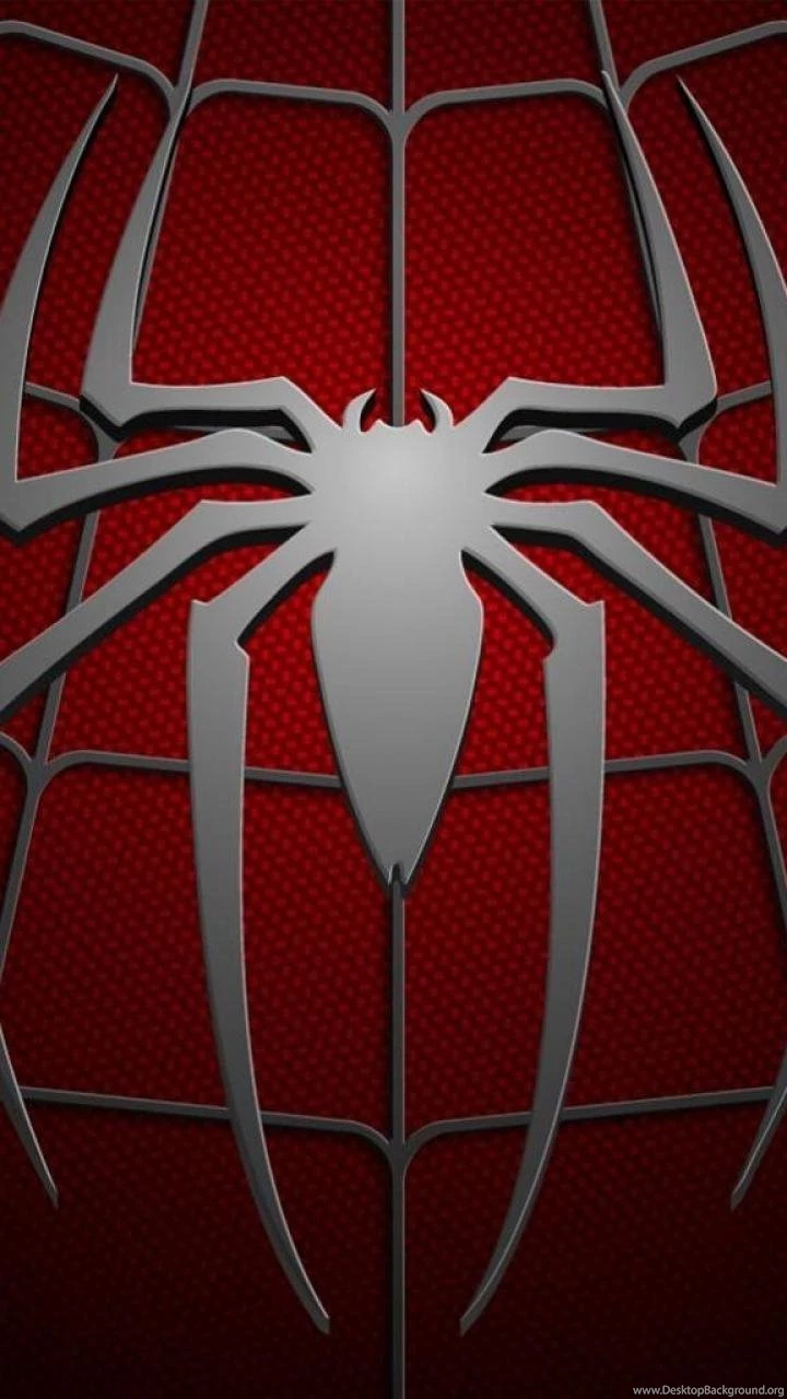 Red White Spider man Logo Wallpapers