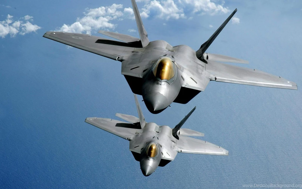 F22 Tandem Flight Wallpapers