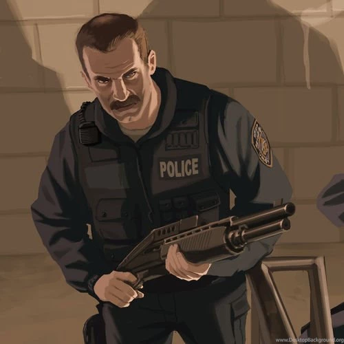 GTA 4 Police Guys Wallpapers For PSP