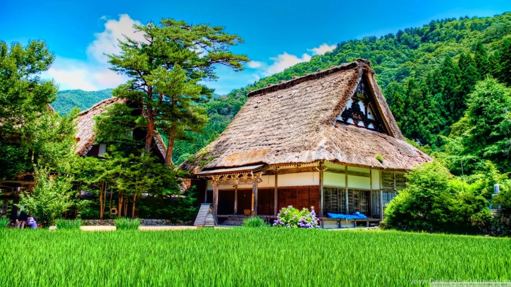 Shirakawago House HD Desktop Wallpapers : High Definition ...