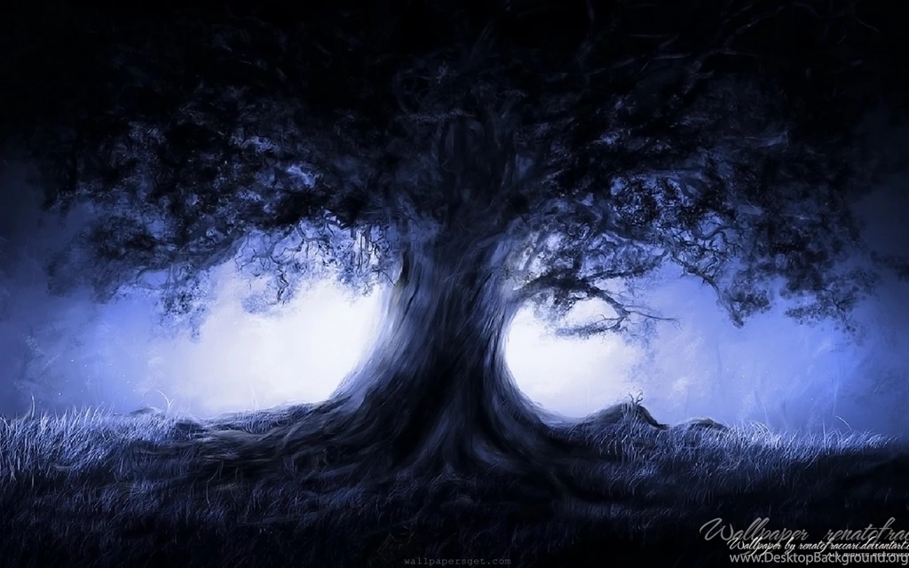 Wallpapers The Dark Wizard Nature Full Moon Art Nigth 1680x1050 ...