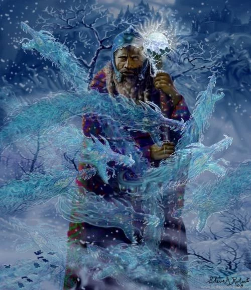 The Dark Wizard By Steve A Roberts, 2D Digital Art, Fantasy Art