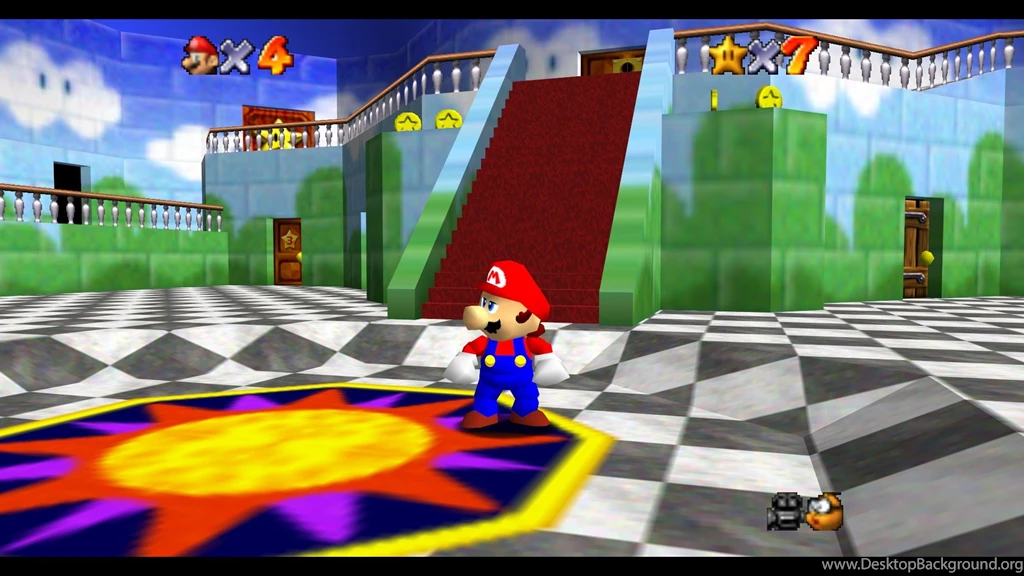1920x1080px Super Mario 64