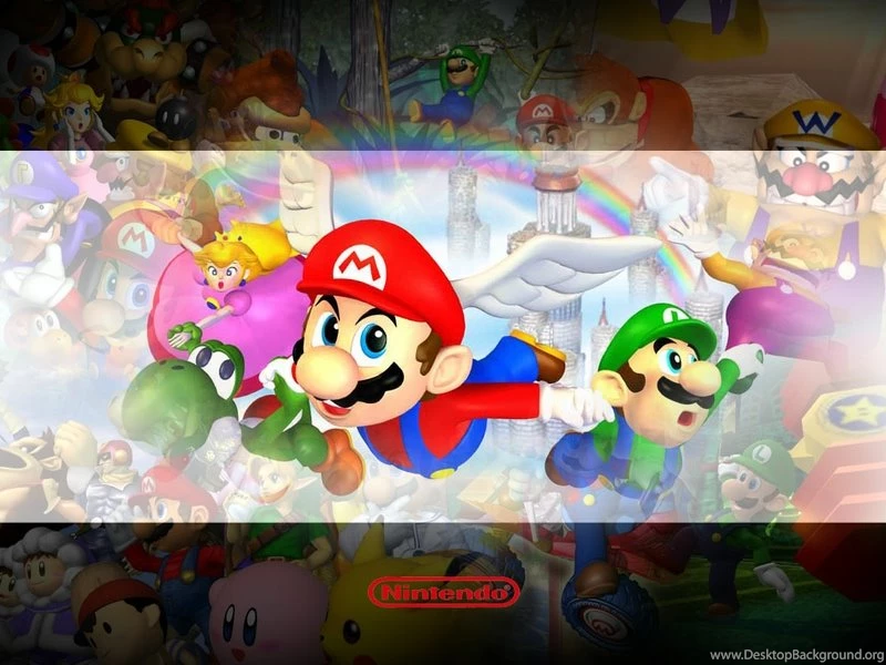 Mario Super Mario Galaxy Super Mario 64 1366x768 Wallpapers – Video ...