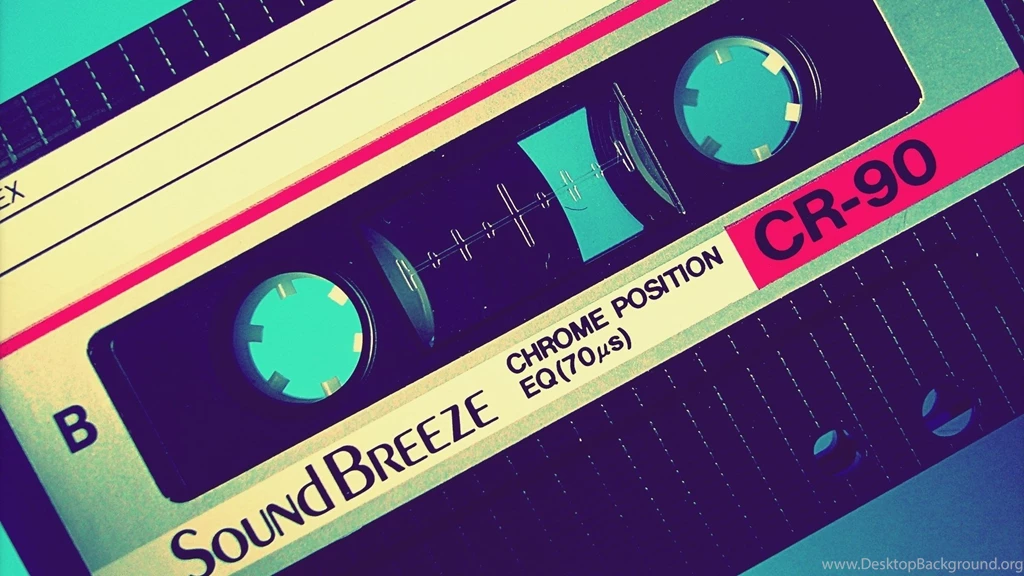 Oldschool Casette Tape Sound Breeze CR 90 Desktop Wallpapers