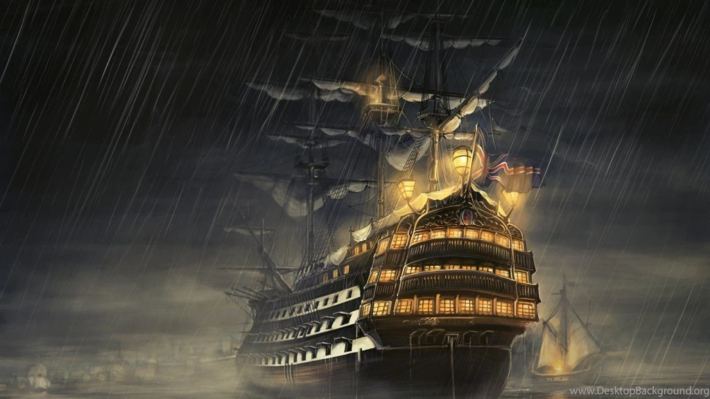 SAILING SHIP PAINTING WALLPAPER (
