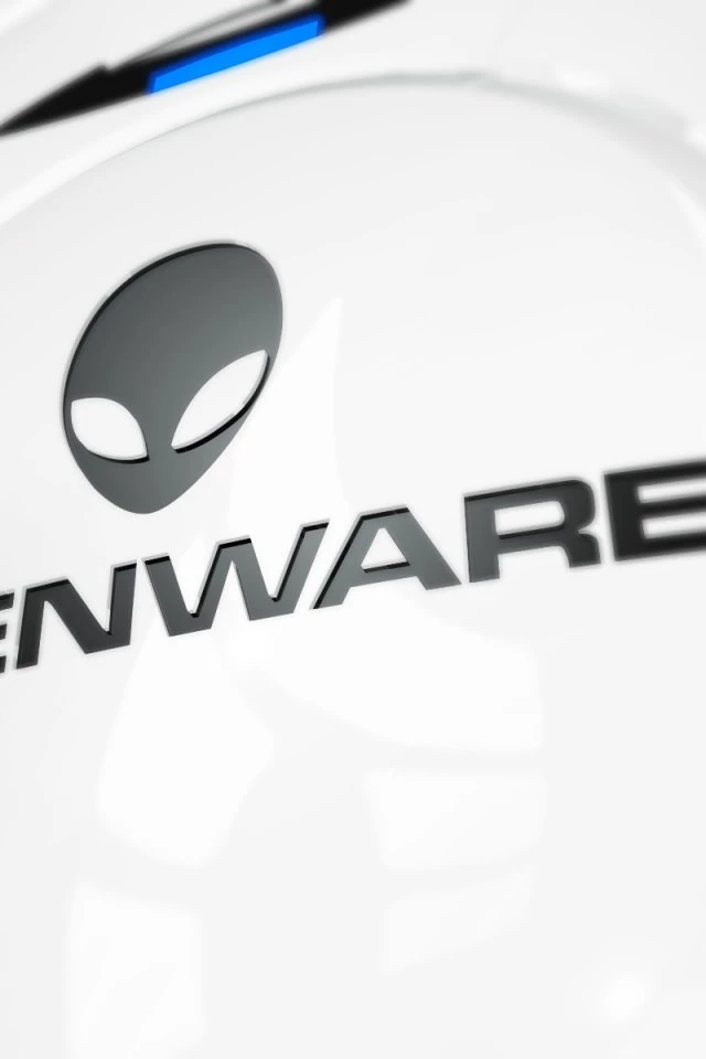 640x960 Alienware White Iphone 4 Wallpapers