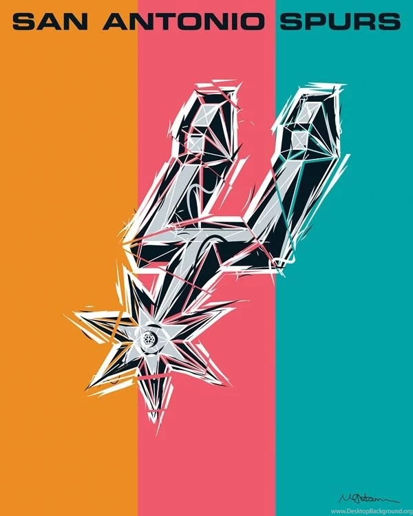 San Antonio Spurs Logo Original Art By Mike Harrison
