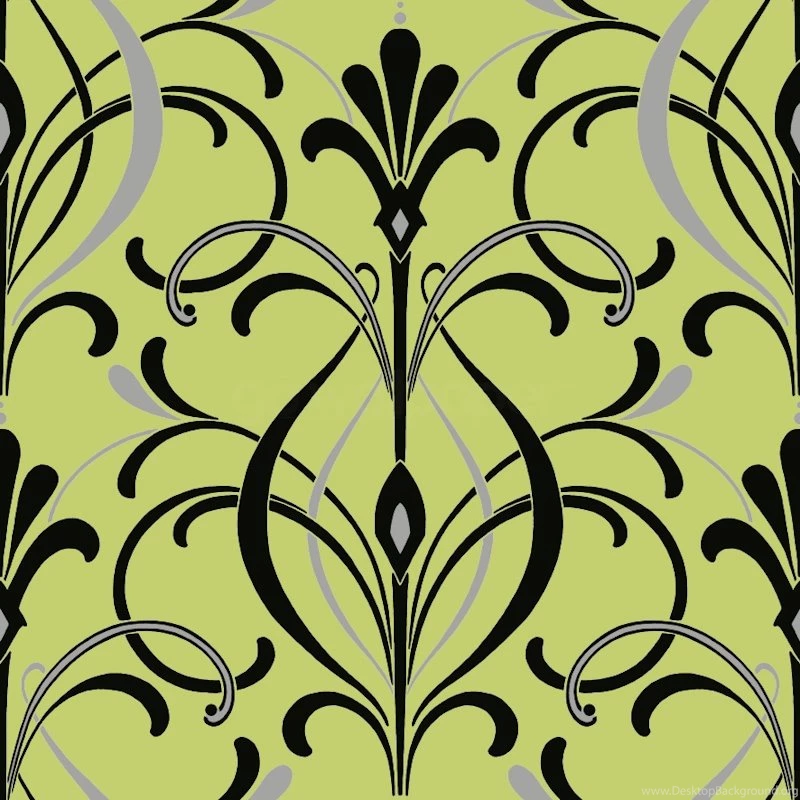 ALICE WHOW! Floral Baroque Damask Pink White Black No.3146 ...