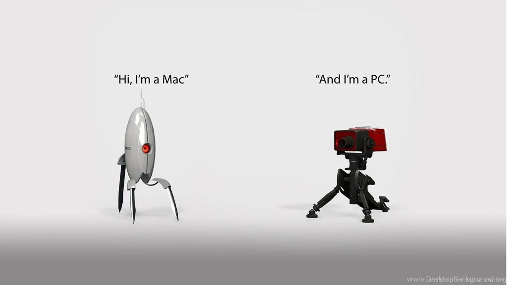 Download 1366x768 Mac And PC Turrets Wallpapers