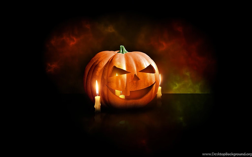 Download 1920x1200 Jack o Lantern With Candles Wallpapers