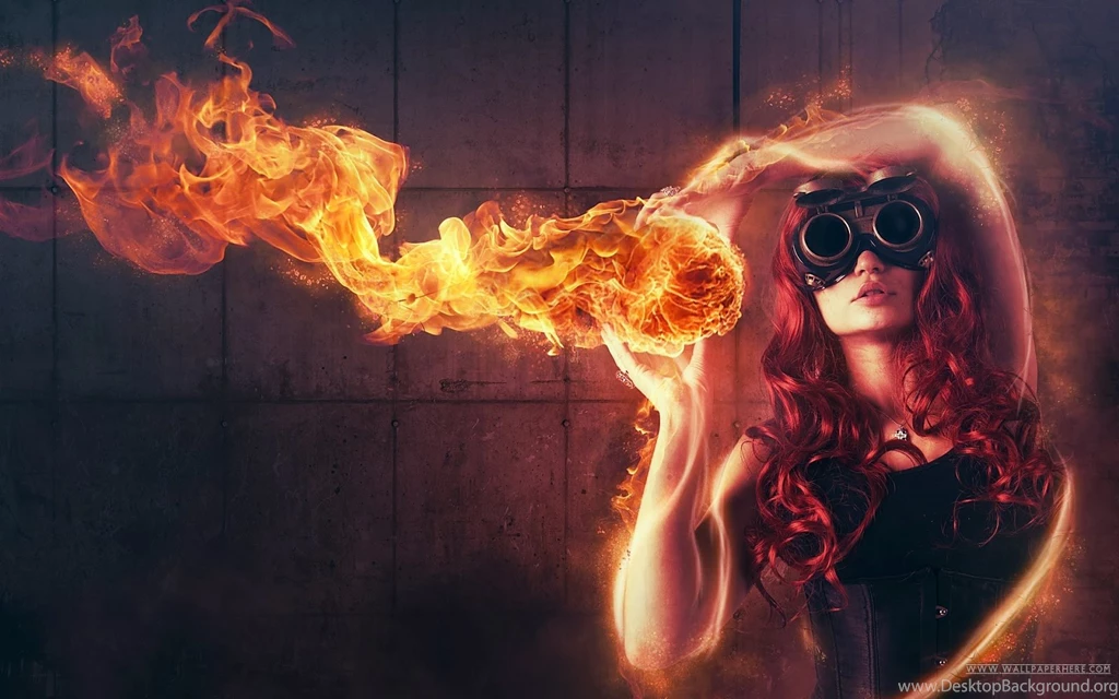 Fantasy Fire Girls HD Wallpapers Deep HD Wallpapers For You