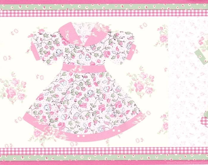 Baby Girl Kids Dresses Pink Grn Wallpapers Border Wall On PopScreen