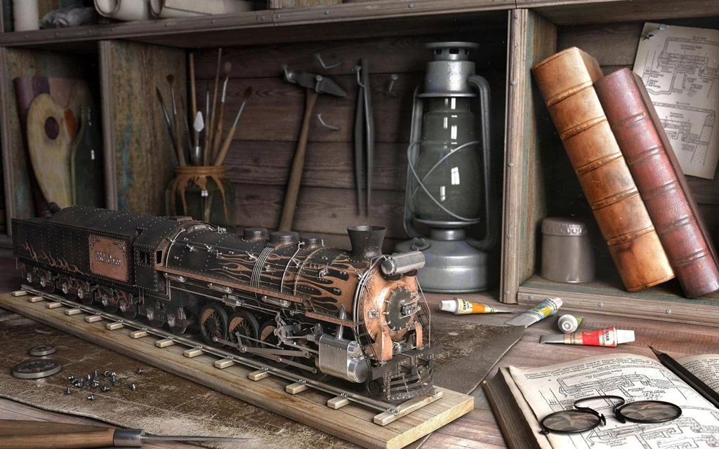 Desktop Wallpapers · Gallery · Windows 7 · Train Locomotive Digital ...
